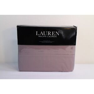 New Ralph Lauren Spencer Solid Sateen Queen Sheet Set 100% Cotton
